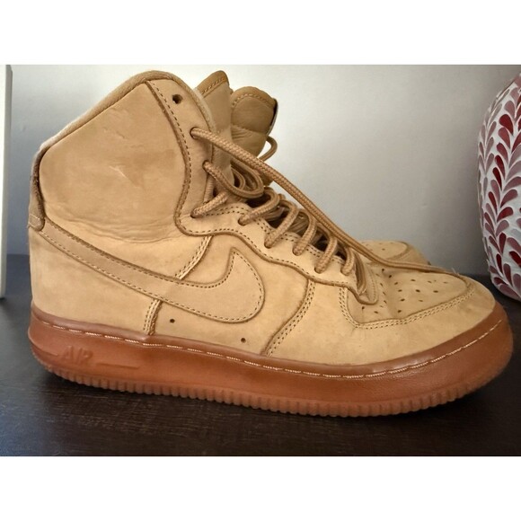 Nike Air Force 1 Wheat Size 5.5Y Ladies Size 7 # 807617-200 - Picture 2 of 9